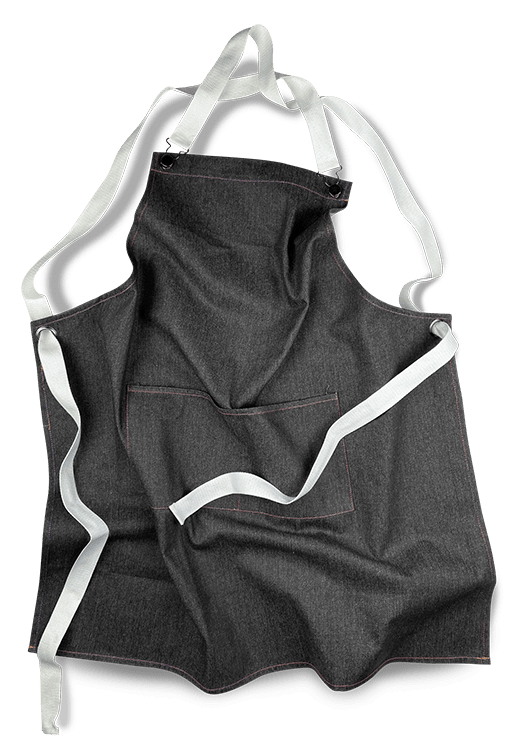 Black Denim Apron Printing